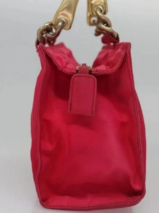 PRADA Hand Bag Nylon Pink Auth 109805 - Picture 4 of 16